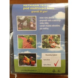 Černá textilie - balená 1,6m x 10m